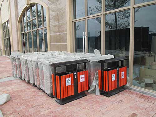 欣方圳鋼木垃圾桶 東莞高檔小區的選擇